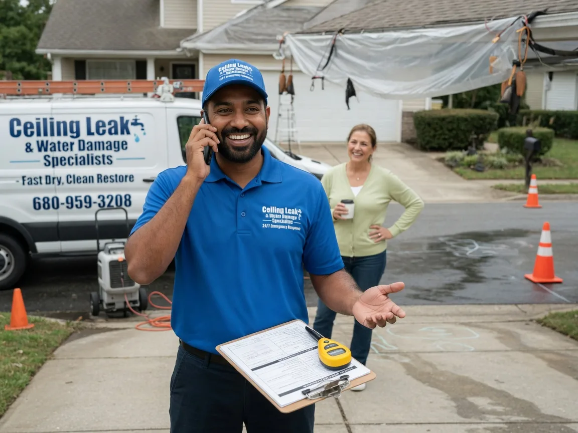 Ceiling Leak Cleanup Encampment, WY FAQs